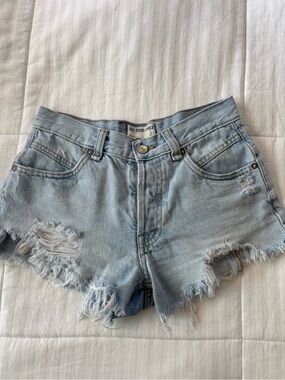 We The Free Distressed Jean Shorts